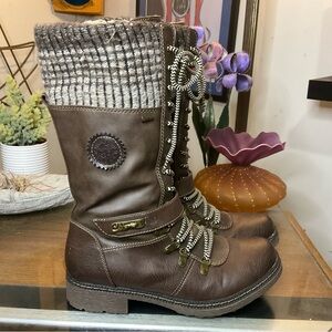 SPRING STEP WOMENS ABABI HIKER BOOTS SZ 9